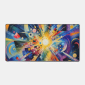 Hedendaagse Abstracte Kosmische Explosie Bureaumat (Voorkant)