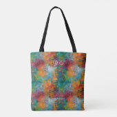 Hedendaagse Abstracte Kunst Boodschappentas Levend Tote Bag (Achterkant)
