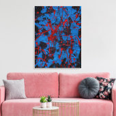 Hedendaagse Abstracte Kunst : Elektrisch Canvas Afdruk (Insitu (Woonkamer))