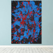 Hedendaagse Abstracte Kunst : Elektrisch Canvas Afdruk (Insitu (Houten vloer))