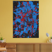 Hedendaagse Abstracte Kunst : Elektrisch Canvas Afdruk (Insitu (Woonkamer))