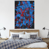 Hedendaagse Abstracte Kunst : Elektrisch Canvas Afdruk (Insitu (Slaapkamer))