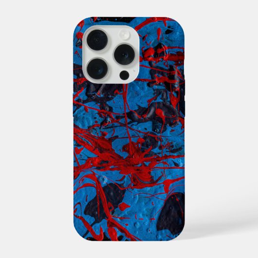 Hedendaagse Abstracte Kunst : Elektrisch iPhone Hoesje (Achterkant)