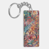 Hedendaagse Abstracte Kunst Sleutelhanger (Voorkant Links)