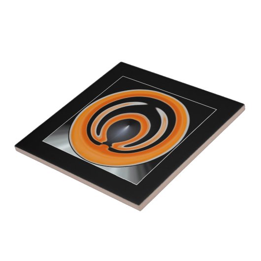 hedendaagse Abstracte kunst Tegeltje (Zijkant)