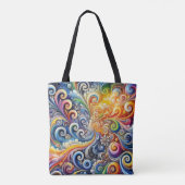 hedendaagse Abstracte kunst Tote Bag (Achterkant)