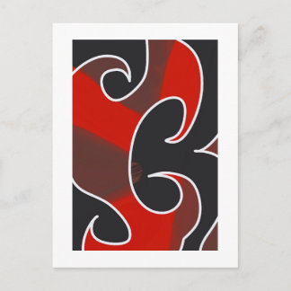 Hedendaagse Abstracte Maori-kunstwerk 11 van RRW Briefkaart