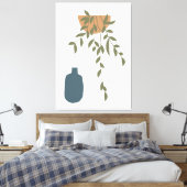 Hedendaagse abstracte muurkunst canvas afdruk (Insitu (Slaapkamer))