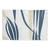 Hedendaagse Abstracte Navy & Beige - Stijlvol Kussensloop (Achterkant-Links)