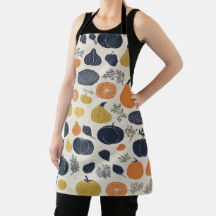 Hedendaagse abstracte patroontjes culinair ingredi schort