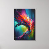 Hedendaagse Abstracte Regenboog Schildering Canvas Afdruk (Voorkant)