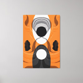 Hedendaagse Abstracte Tegenstellingen in Harmonie Canvas Afdruk