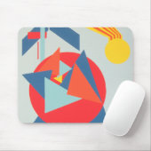 Hedendaagse Abstracte Vormen Muismat (Met muis)