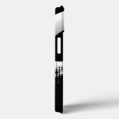 Hedendaagse Abstracte zwart-witte cirkels Case-Mate iPhone Case (Achterkant / Rechts)