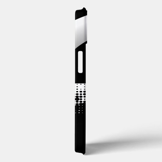 Hedendaagse Abstracte zwart-witte cirkels Case-Mate iPhone Case (Achterkant / Rechts)