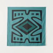 Hedendaagse Afrikaanse stamkunst Wandkleed (Voorkant (horizontaal))