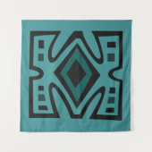 Hedendaagse Afrikaanse stamkunst Wandkleed (Voorkant)