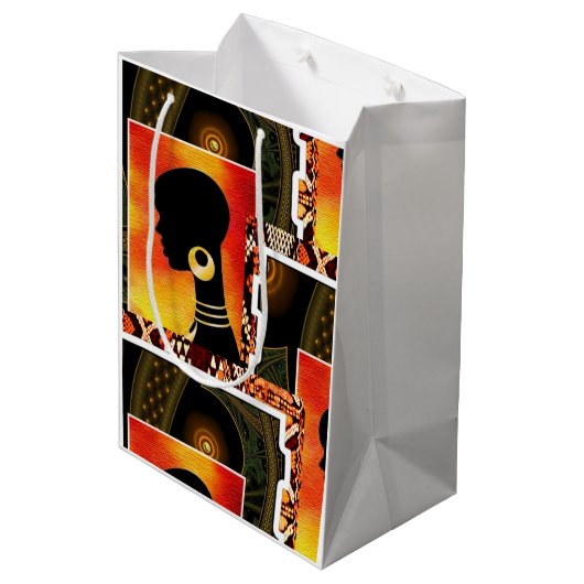 hedendaagse afrocentric medium cadeauzakje (Achterkant Gekanteld)