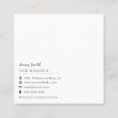 Hedendaagse agaat geode Bourgogne gouden nagelsalo Vierkante Visitekaartje (Achterkant)