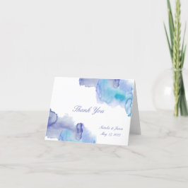 Hedendaagse Aquarel Trouw Trouwkaart Bedankbriefka Bedankkaart