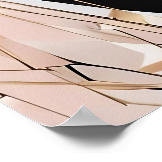 Hedendaagse Art Deco geïnspireerd unframed Poster (Hoek)