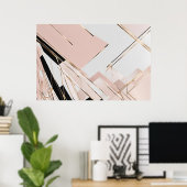 Hedendaagse Art Deco geïnspireerd unframed Poster (Thuiskantoor)