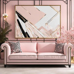 Hedendaagse Art Deco geïnspireerd unframed Poster<br><div class="desc">Dit op Art Deco geïnspireerde minimalistische poster is een perfecte mix van eigentijds design en klassieke elegantie. Dit prachtige stuk heeft een harmonieuze samenstelling van geometrische vormen, die de essentie van het Art Deco-tijdperk belichamen. Het ontwerp is geplaatst tegen een heldere witte achtergrond, waardoor de visuele impact van het kunstwerk...</div>