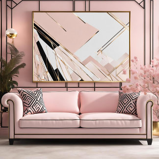 Hedendaagse Art Deco geïnspireerd unframed Poster