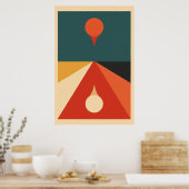 Hedendaagse Bauhaus kunst Poster (Keuken)