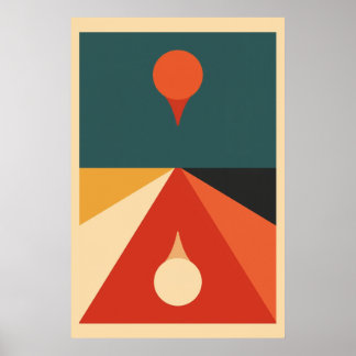 Hedendaagse Bauhaus kunst Poster