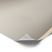 Hedendaagse Beige Gebeeldhouwde Abstracte Kunst Poster (Hoek)