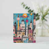 Hedendaagse Berlijnse reis Briefkaart (Staand voorkant)