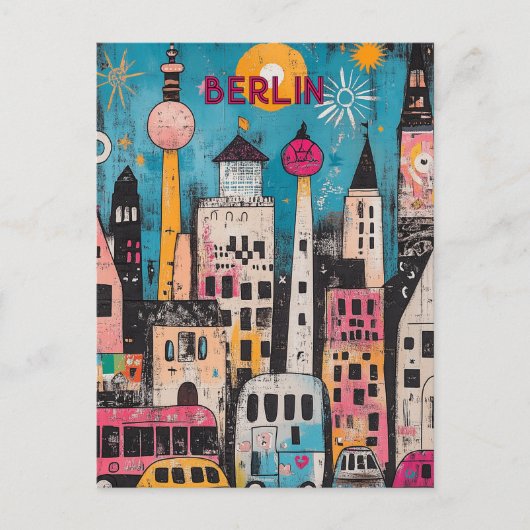 Hedendaagse Berlijnse reis Briefkaart (Voorkant)