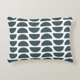 Hedendaagse blauw Abstracte geometrische print Accent Kussen