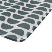 Hedendaagse blauw Abstracte geometrische print Snijplank (Hoek)