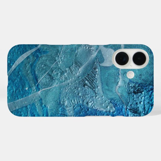 Hedendaagse Blauwgroen textuur Case-Mate iPhone Case (Achterkant (horizontaal))