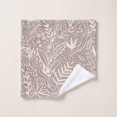 Hedendaagse bloemen groen bad handdoek (Wasdoekje)