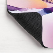 Hedendaagse bloemen optionele aangepaste naam muismat (Hoek)