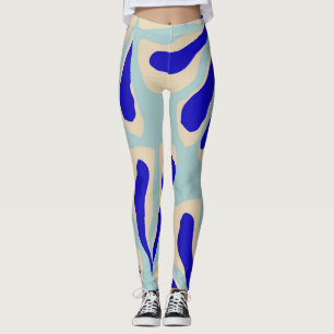 Hedendaagse Bloemen: Trendy naadloze Mode. Leggings