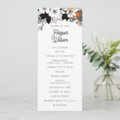 Hedendaagse bloemenbruiloft programma (Staand voorkant)