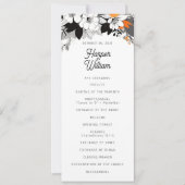 Hedendaagse bloemenbruiloft programma (Voorkant)