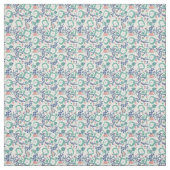 Hedendaagse bloemendoedels stof (Swatch)