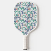 Hedendaagse bloemendoodleprint pickleball paddle (Achterkant)