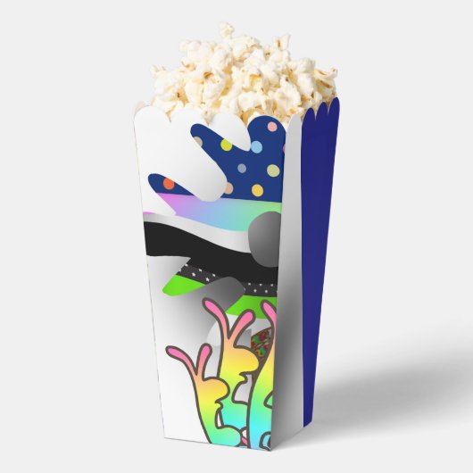 Hedendaagse Bloemige Popcorn Bedankdoosjes (Popped)