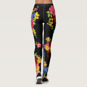 hedendaagse bloemlegginen leggings (Achterkant)