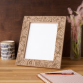 Hedendaagse bloemmotief gegraveerde Lijsten Gegraveerde Lijstjes (Links)