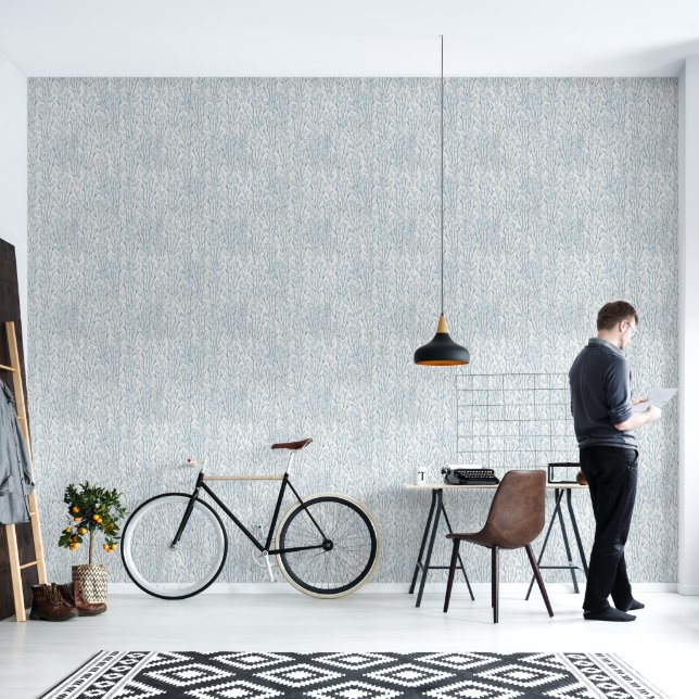 Hedendaagse botanische bladeren behang (Woonkamer)