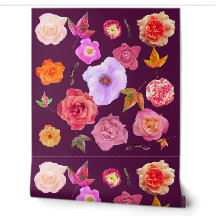 Hedendaagse botanische bloemcollage