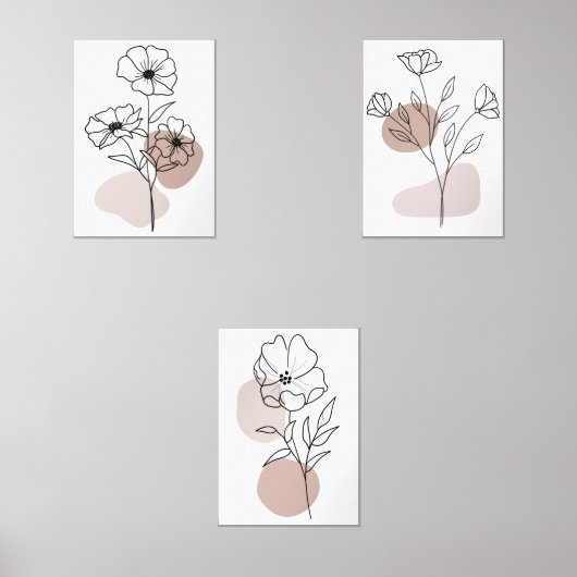 Hedendaagse botanische muurkunst sets (Voorkant)