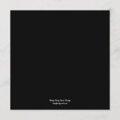 Hedendaagse bruiloft menu Kaart (Achterkant)